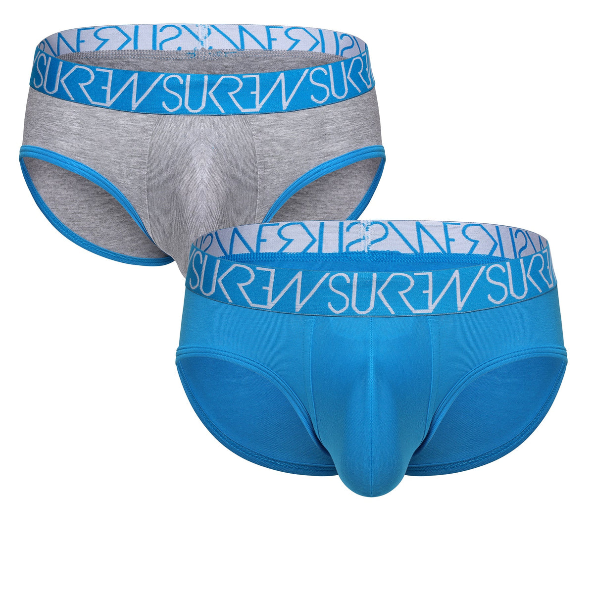 Apex Brief Multipack - Azure & Grey Marl
