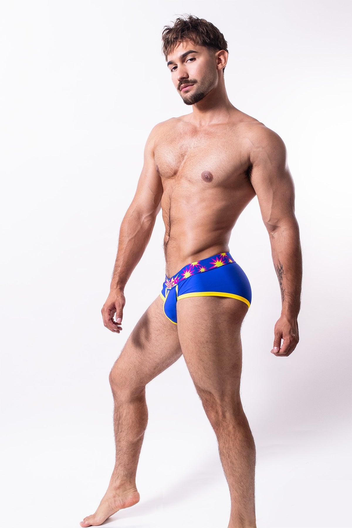 Kaboom Brief | BLUE/YELLOW/FUSCHIA