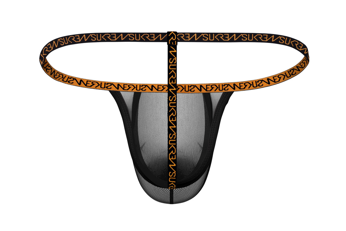 Sheer G-String - Shadow Black