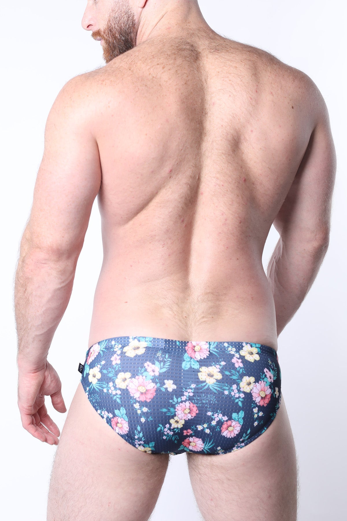 navy floral