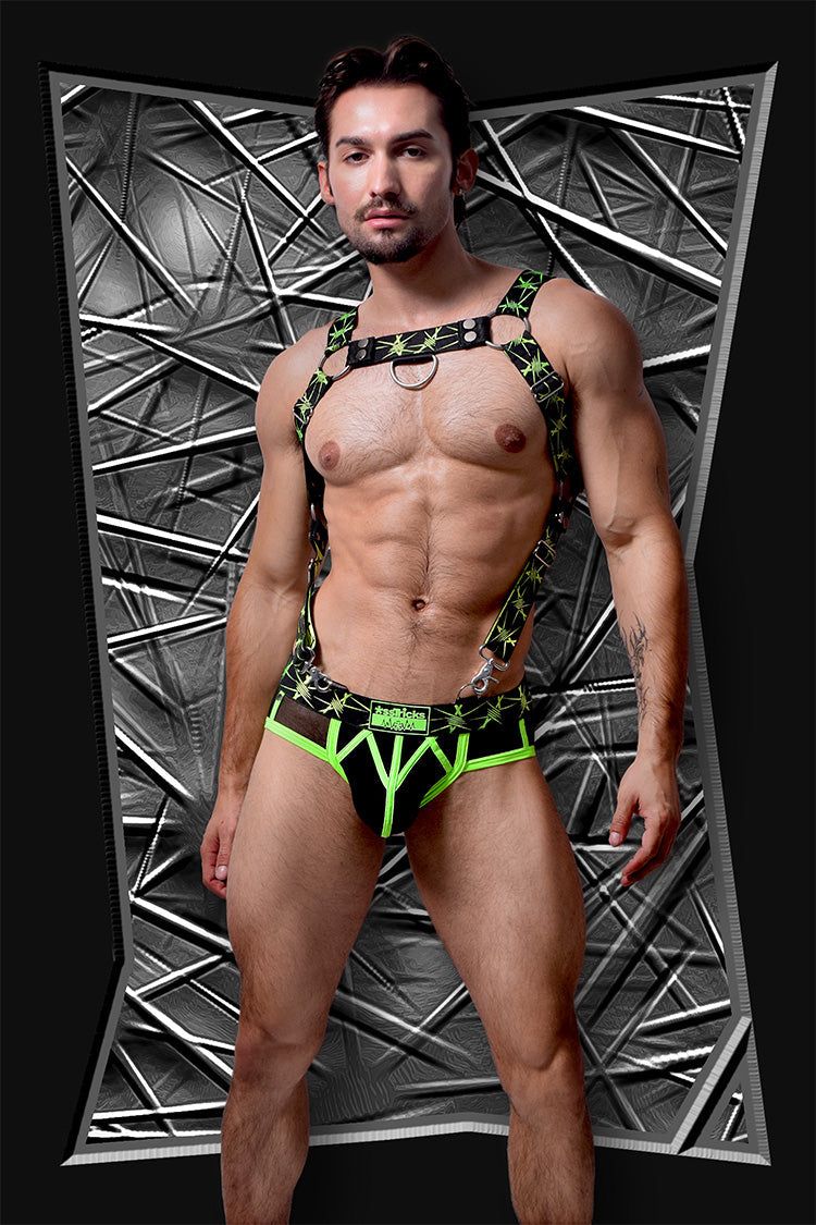 Stinger Brief | NEON GREEN/BLACK