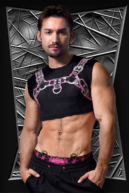 Harness Crop Top | PINK