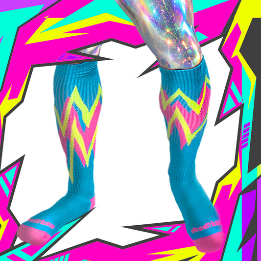 Prismatik Socks | PINK/YELLOW/BLUE