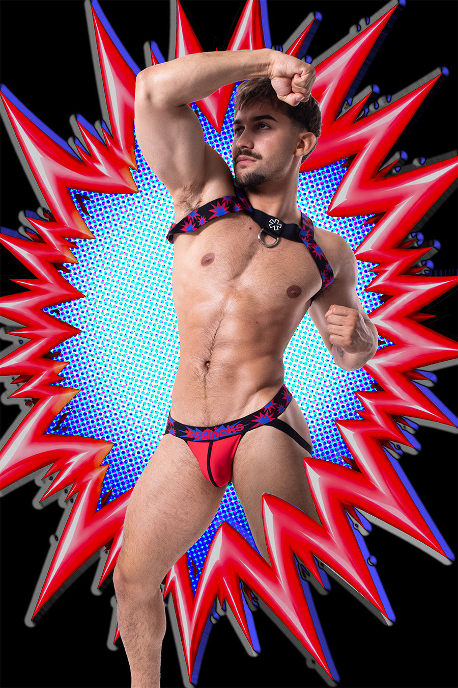 Kaboom Jock | RED/BLUE/BLACK