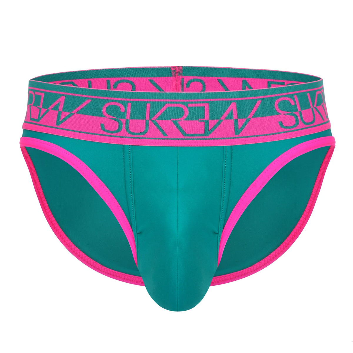 Classic Brief - Green/Pink