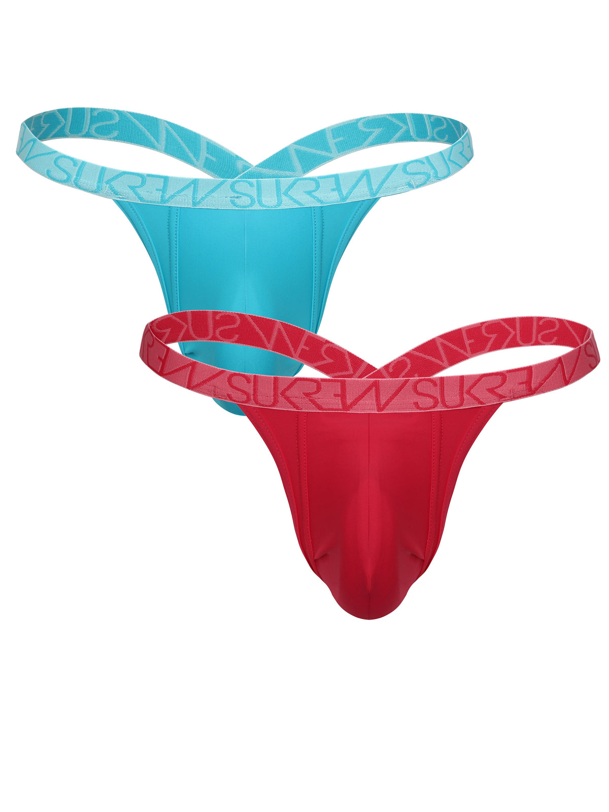 Bubble Thong Multipack - Deep Coral & Scuba Blue