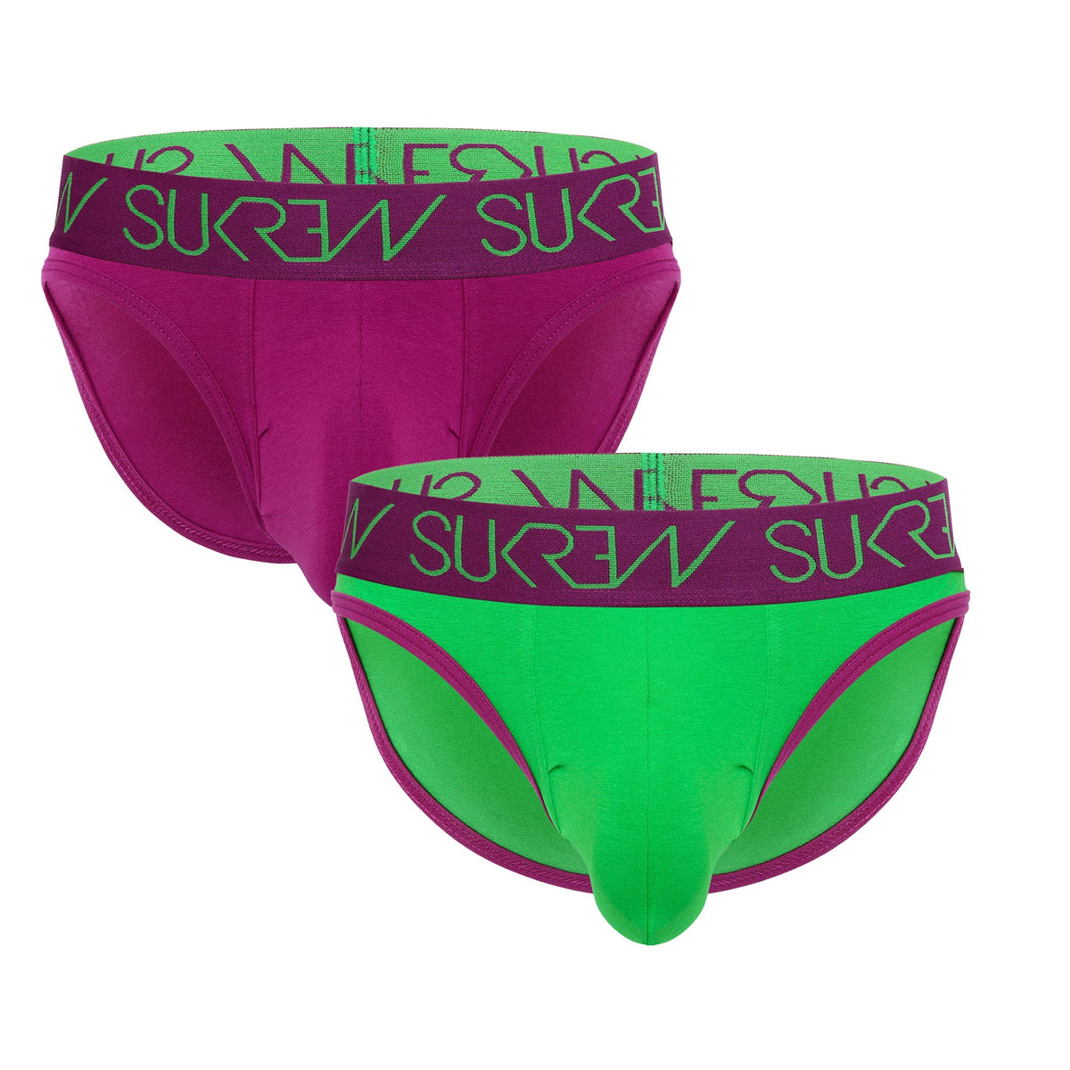 Classic Brief Multipack - Verdant Green & Deep Purple