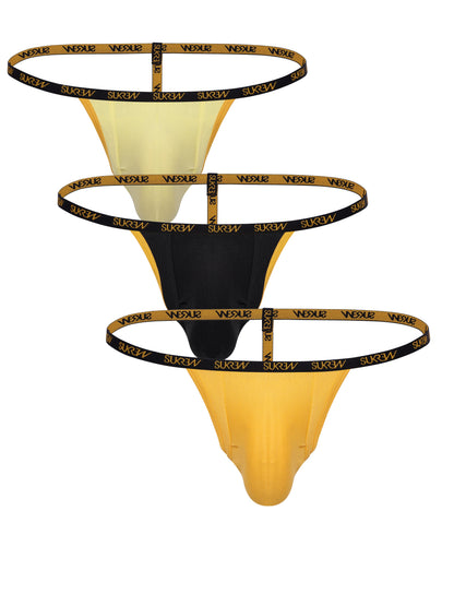 G-String Multipack - Trophy Black, Gleaming Gold & Bronze