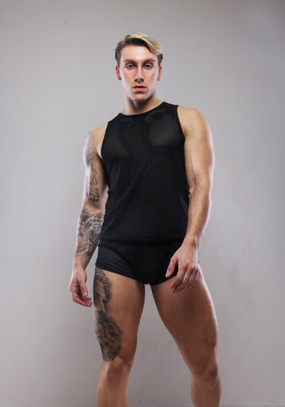 Net Vest - Nightlife Black