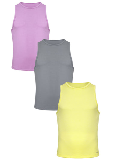Vest Multipack - Pale Magenta, Blonde Yellow & Studio Grey