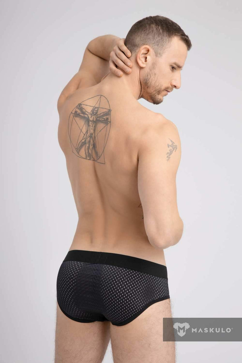 Maskulo Mesh Briefs with 2-layer Pouch