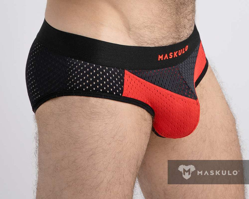 Maskulo Mesh Briefs with 2-layer Pouch