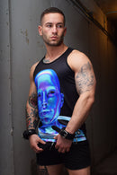 BREEDWELL ILLUMINATOR TANK TOP - BLUE ALIEN
