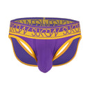 V Brief - Purple/Mustard