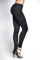 Butt Lifting Jeans with Mesh Detail