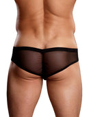 Euro Male Mesh Shirred Pouch Manty Briefs