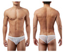 Euro Male Mesh Shirred Pouch Manty Briefs