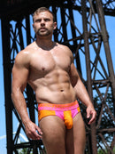 Sukrew Bloc Brief - Orange/Pink