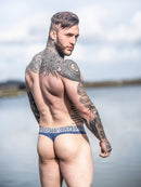 Sukrew Classic Thong - Navy Blue/Grey